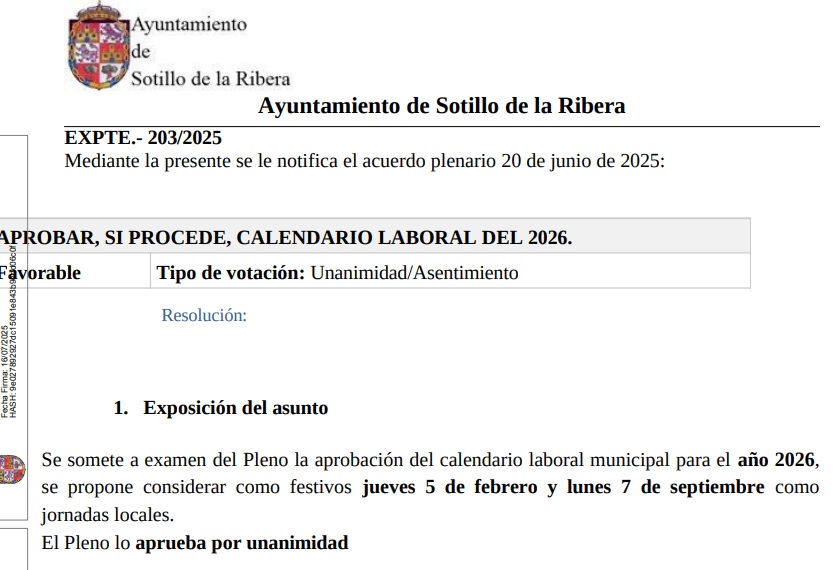 FIESTAS LOCALES 2026