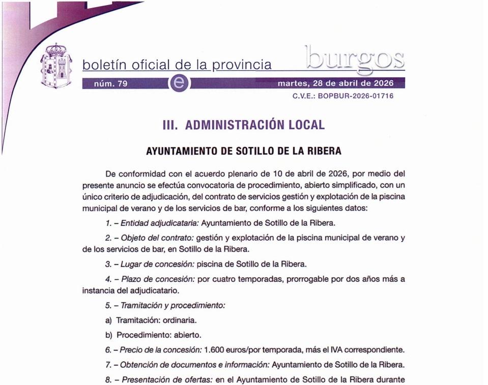 BOE- Convocatoria