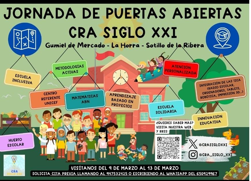 PUERTAS ABIERTAS CRA Siglo XXI - 2026
